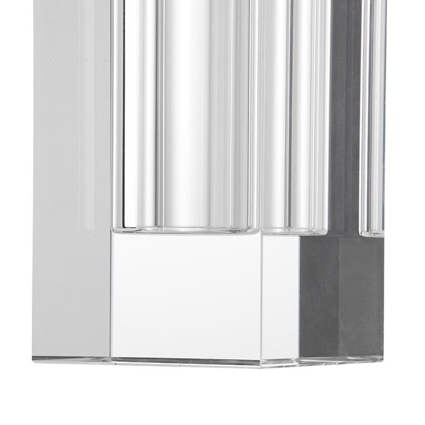 10" Clear Square Glass Table Vase-4