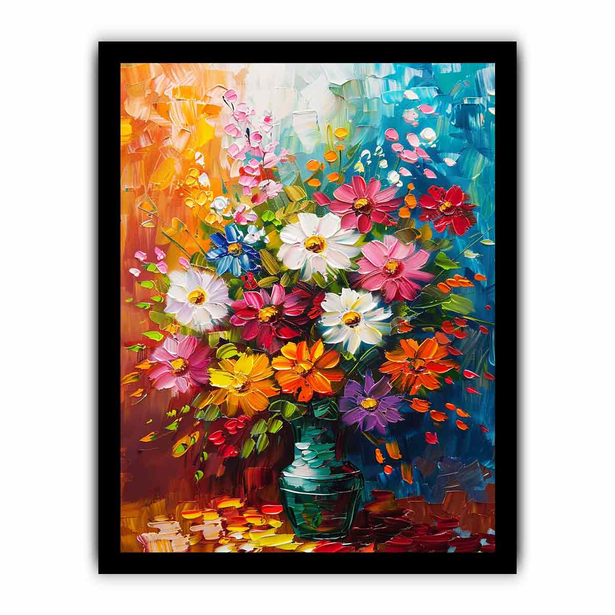 Vase of Flowers Canvas Art Print
