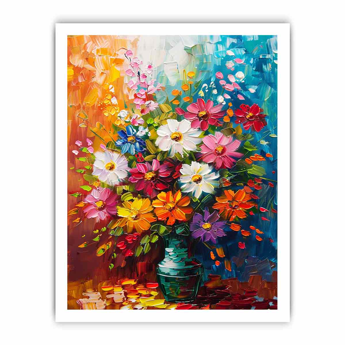 Vase of Flowers Canvas Art Print