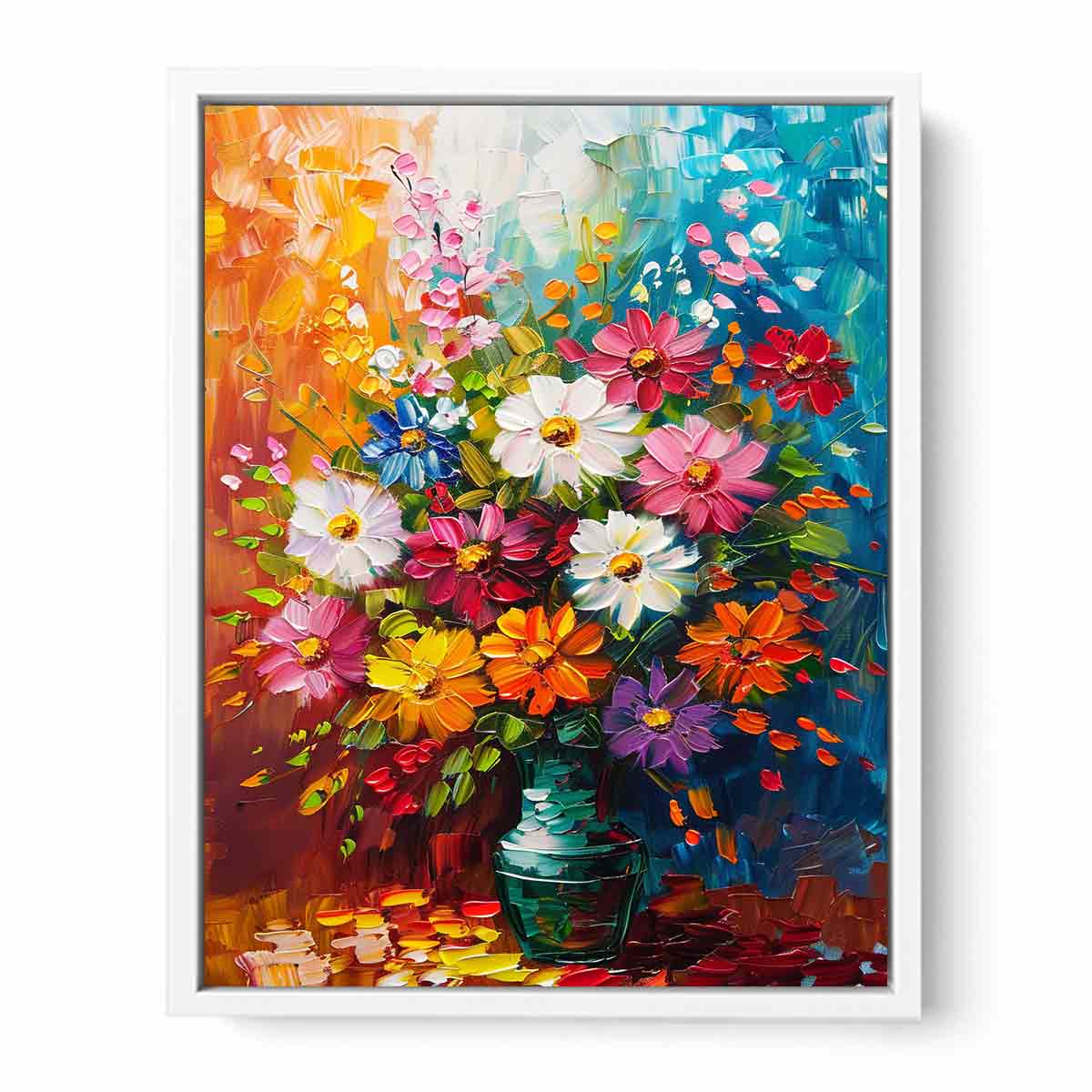 Vase of Flowers Canvas Art Print