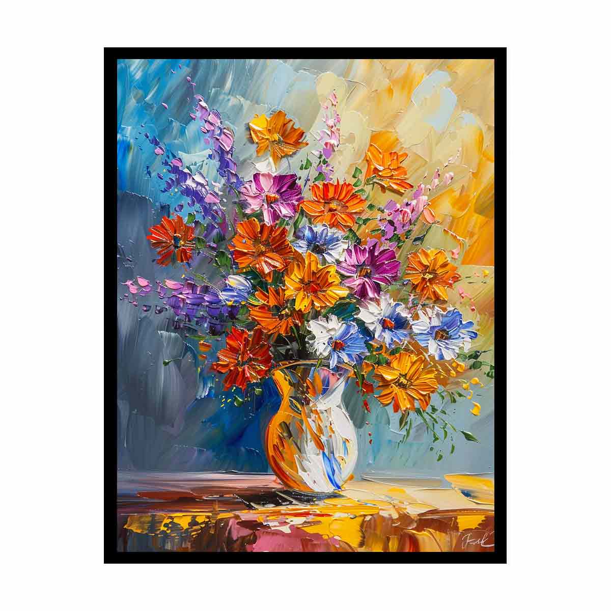Vase of Flowers Wall Art