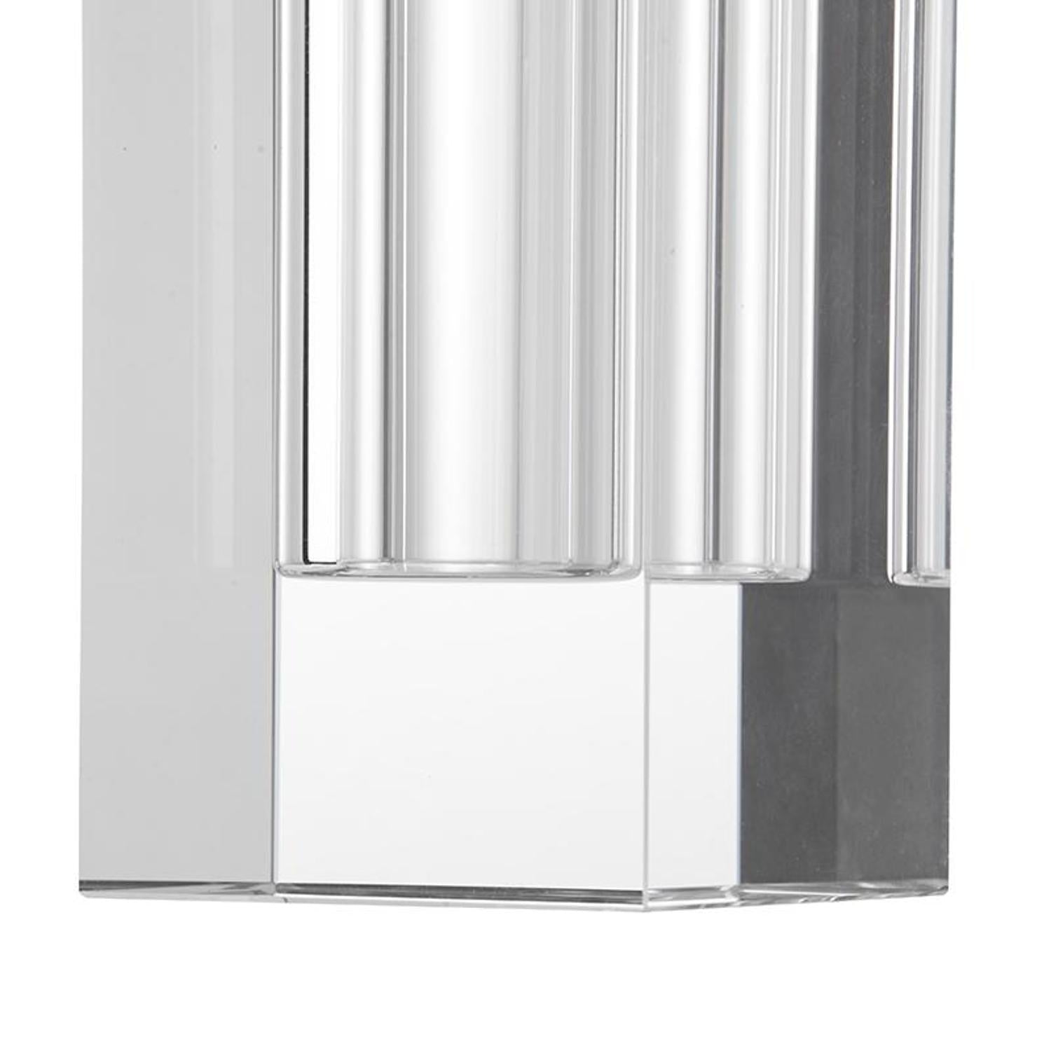 10" Clear Square Glass Table Vase-4